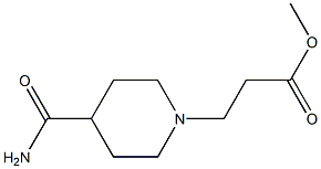 methyl 3-(4-carbamoylpiperidin-1-yl)propanoate Struktur