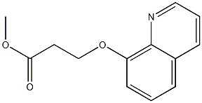 methyl 3-(quinolin-8-yloxy)propanoate Struktur