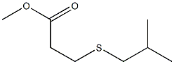 methyl 3-[(2-methylpropyl)sulfanyl]propanoate Struktur