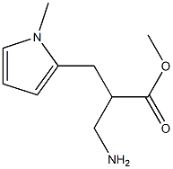 methyl 3-amino-2-[(1-methyl-1H-pyrrol-2-yl)methyl]propanoate Struktur