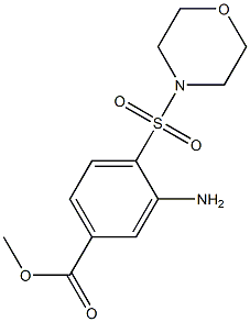 methyl 3-amino-4-(morpholine-4-sulfonyl)benzoate Struktur