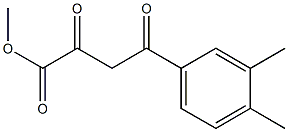 methyl 4-(3,4-dimethylphenyl)-2,4-dioxobutanoate Struktur