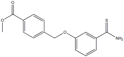 methyl 4-(3-carbamothioylphenoxymethyl)benzoate Struktur