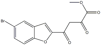 methyl 4-(5-bromo-1-benzofuran-2-yl)-2,4-dioxobutanoate Struktur