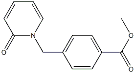 methyl 4-[(2-oxo-1,2-dihydropyridin-1-yl)methyl]benzoate Struktur