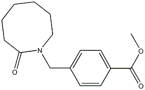 methyl 4-[(2-oxoazocan-1-yl)methyl]benzoate Struktur