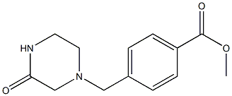 methyl 4-[(3-oxopiperazin-1-yl)methyl]benzoate Struktur