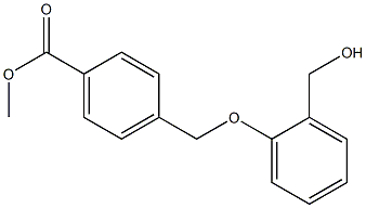 methyl 4-[2-(hydroxymethyl)phenoxymethyl]benzoate Struktur