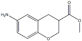 methyl 6-amino-3,4-dihydro-2H-1-benzopyran-3-carboxylate Struktur