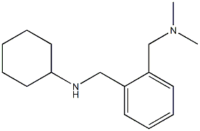 N-({2-[(dimethylamino)methyl]phenyl}methyl)cyclohexanamine Struktur