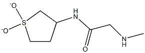 N-(1,1-dioxidotetrahydrothien-3-yl)-2-(methylamino)acetamide Struktur