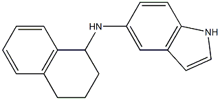 N-(1,2,3,4-tetrahydronaphthalen-1-yl)-1H-indol-5-amine Struktur