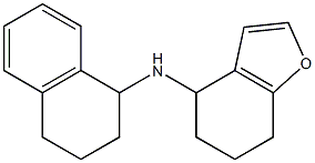 N-(1,2,3,4-tetrahydronaphthalen-1-yl)-4,5,6,7-tetrahydro-1-benzofuran-4-amine Struktur