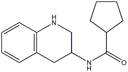 N-(1,2,3,4-tetrahydroquinolin-3-yl)cyclopentanecarboxamide Struktur