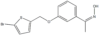 N-(1-{3-[(5-bromothiophen-2-yl)methoxy]phenyl}ethylidene)hydroxylamine Struktur