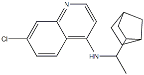 N-(1-{bicyclo[2.2.1]heptan-2-yl}ethyl)-7-chloroquinolin-4-amine Struktur