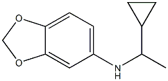 N-(1-cyclopropylethyl)-2H-1,3-benzodioxol-5-amine Struktur