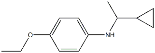 N-(1-cyclopropylethyl)-4-ethoxyaniline Struktur