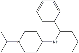 N-(1-phenylbutyl)-1-(propan-2-yl)piperidin-4-amine Struktur