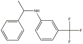 N-(1-phenylethyl)-3-(trifluoromethyl)aniline Struktur