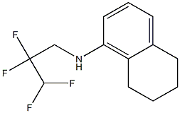 N-(2,2,3,3-tetrafluoropropyl)-5,6,7,8-tetrahydronaphthalen-1-amine Struktur