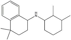 N-(2,3-dimethylcyclohexyl)-4,4-dimethyl-1,2,3,4-tetrahydronaphthalen-1-amine Struktur