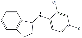 N-(2,4-dichlorophenyl)-2,3-dihydro-1H-inden-1-amine Struktur