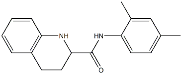 N-(2,4-dimethylphenyl)-1,2,3,4-tetrahydroquinoline-2-carboxamide Struktur