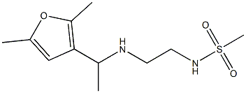 N-(2-{[1-(2,5-dimethylfuran-3-yl)ethyl]amino}ethyl)methanesulfonamide Struktur