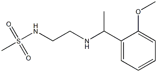 N-(2-{[1-(2-methoxyphenyl)ethyl]amino}ethyl)methanesulfonamide Struktur