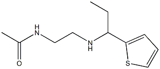 N-(2-{[1-(thiophen-2-yl)propyl]amino}ethyl)acetamide Struktur