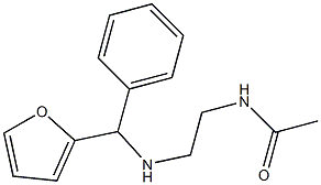 N-(2-{[furan-2-yl(phenyl)methyl]amino}ethyl)acetamide Struktur