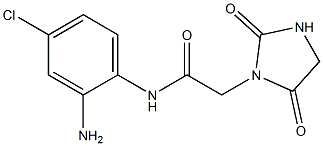 N-(2-amino-4-chlorophenyl)-2-(2,5-dioxoimidazolidin-1-yl)acetamide Struktur