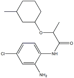 N-(2-amino-4-chlorophenyl)-2-[(3-methylcyclohexyl)oxy]propanamide Struktur