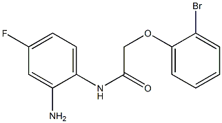 N-(2-amino-4-fluorophenyl)-2-(2-bromophenoxy)acetamide Struktur