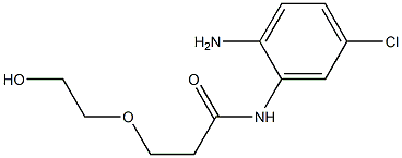 N-(2-amino-5-chlorophenyl)-3-(2-hydroxyethoxy)propanamide Struktur