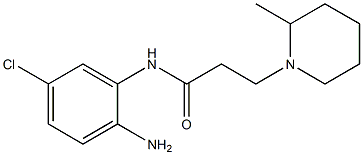 N-(2-amino-5-chlorophenyl)-3-(2-methylpiperidin-1-yl)propanamide Struktur