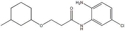 N-(2-amino-5-chlorophenyl)-3-[(3-methylcyclohexyl)oxy]propanamide Struktur