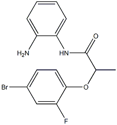 N-(2-aminophenyl)-2-(4-bromo-2-fluorophenoxy)propanamide Struktur