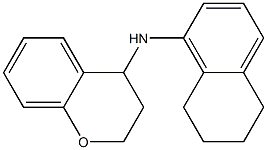 N-(5,6,7,8-tetrahydronaphthalen-1-yl)-3,4-dihydro-2H-1-benzopyran-4-amine Struktur