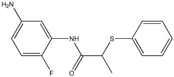 N-(5-amino-2-fluorophenyl)-2-(phenylsulfanyl)propanamide Struktur