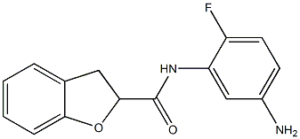 N-(5-amino-2-fluorophenyl)-2,3-dihydro-1-benzofuran-2-carboxamide Struktur