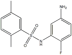 N-(5-amino-2-fluorophenyl)-2,5-dimethylbenzene-1-sulfonamide Struktur