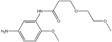 N-(5-amino-2-methoxyphenyl)-3-(2-methoxyethoxy)propanamide Struktur