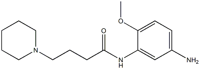 N-(5-amino-2-methoxyphenyl)-4-piperidin-1-ylbutanamide Struktur