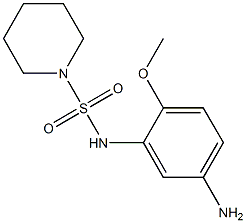 N-(5-amino-2-methoxyphenyl)piperidine-1-sulfonamide Struktur