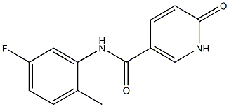 N-(5-fluoro-2-methylphenyl)-6-oxo-1,6-dihydropyridine-3-carboxamide Struktur