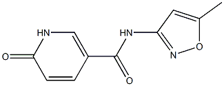 N-(5-methyl-1,2-oxazol-3-yl)-6-oxo-1,6-dihydropyridine-3-carboxamide Struktur