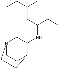 N-(5-methylheptan-3-yl)-1-azabicyclo[2.2.2]octan-3-amine Struktur