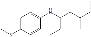 N-(5-methylheptan-3-yl)-4-(methylsulfanyl)aniline Struktur